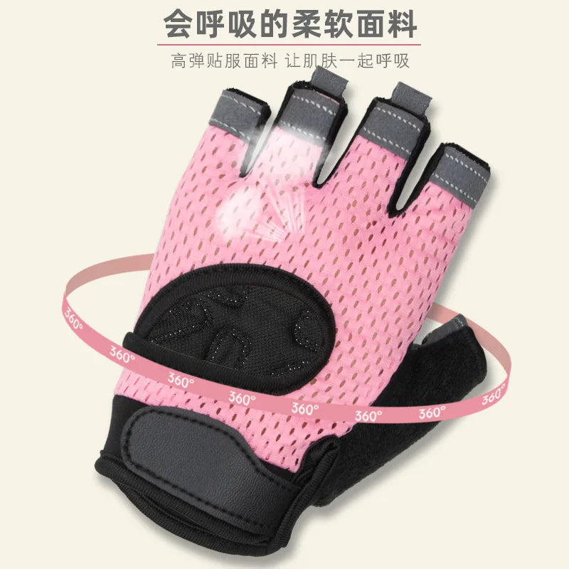 1 Pairs Weightlifting Training Gloves for Men Women Fitness Sports Body Building Gymnastics Gym Hand Wrist Palm Protector Gloves