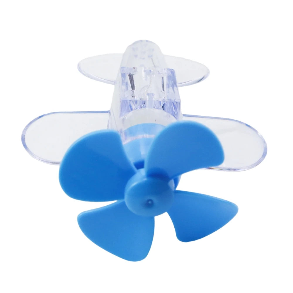 Rotatable Luminous Wind Power Plane Ornament Auto Motorbike Cycling Night Decoration Lamp