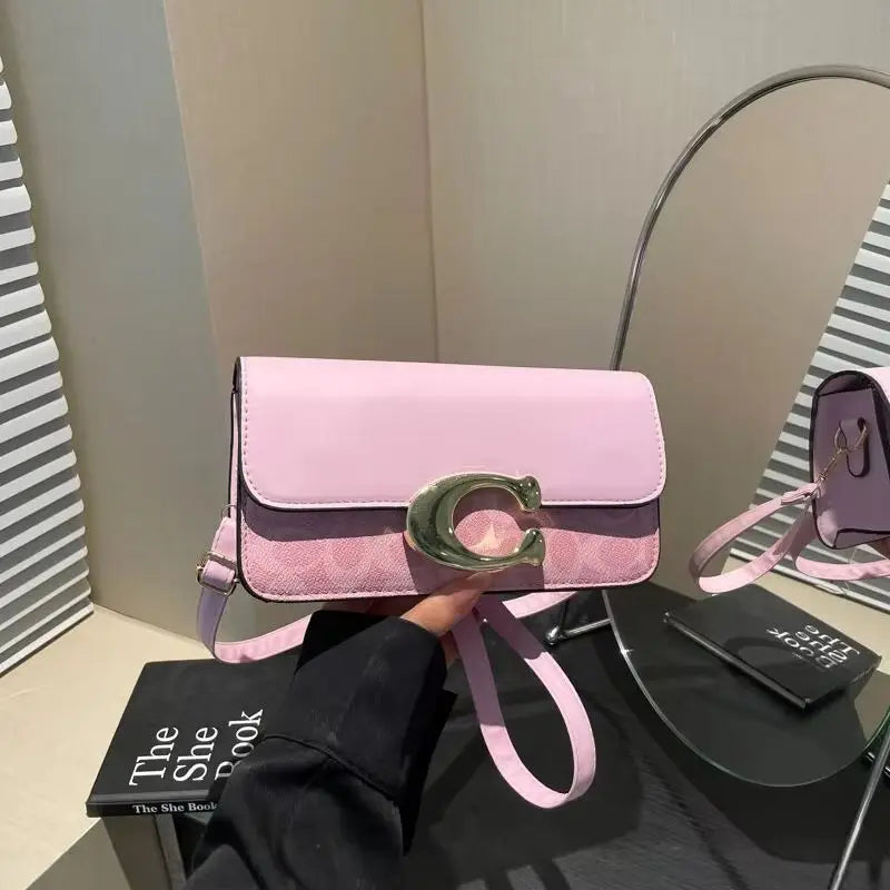 New Bag Women's New Versatile Small Square Bag Fashion Design Retro Tofu Bag High-grade Texture Shoulder Messenger Bag