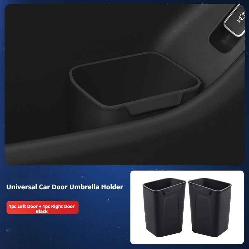 SEAMETAL 1/2PCS Car Door Silicone Trash Can Multifunctional Garbage Bin Umbrella Bucket Storage Box Car Interior Accessories