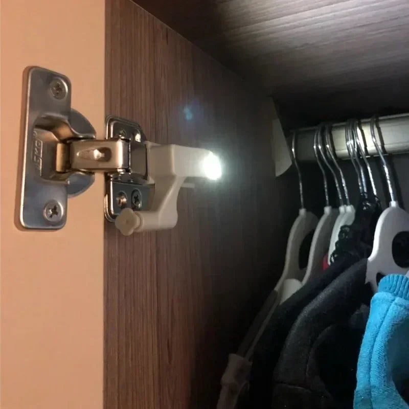 1/10pcs LED Inner Hinge Lamps Universal Under Cabinet Wardrobe Cupboard Sensor Night Lights Kitchen Bedroom Closet Wireless Lamp