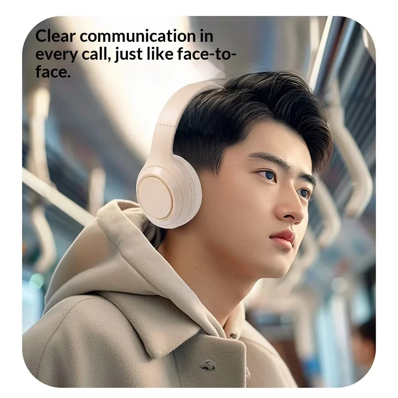 Lenovo Bluetooth 5.3 Earphones Over-ear Foldable Computer Wireless Headphone