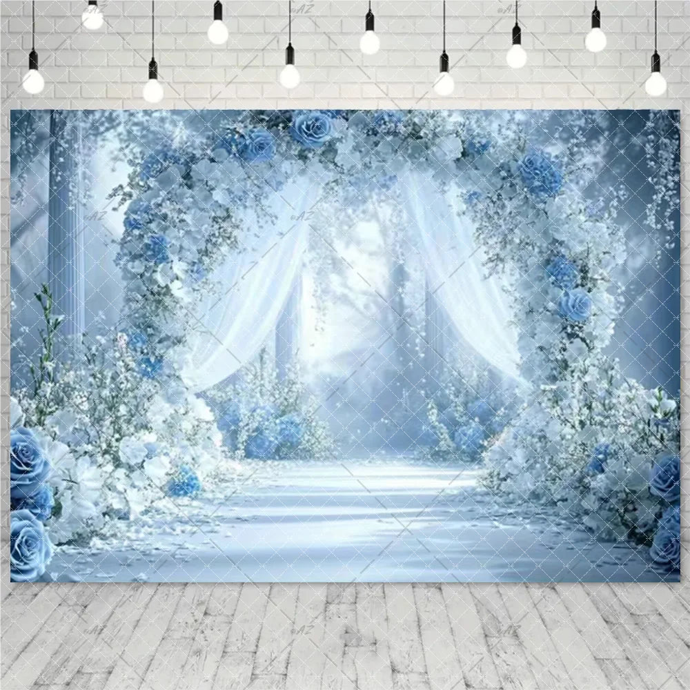 Wedding Party Decoration Photography Background Mr. and Ms. Flower Wall Wedding Ceremony Supplies Backdrop Exhibition Hall Props