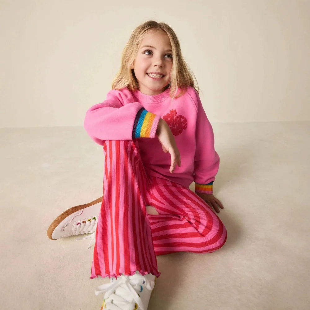 Jumping Meters Girls Flare Pants 2-7T Full Length Striped Pencil Leggings Printed Autumn Trousers Hot Selling Kids Fashion