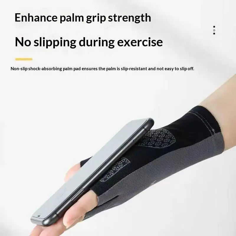 Half Finger Anti-Slip Shock Absorbing Cycling Gloves, Breathable Fingerless Bike Sports Gloves For Men Women Gym Riding