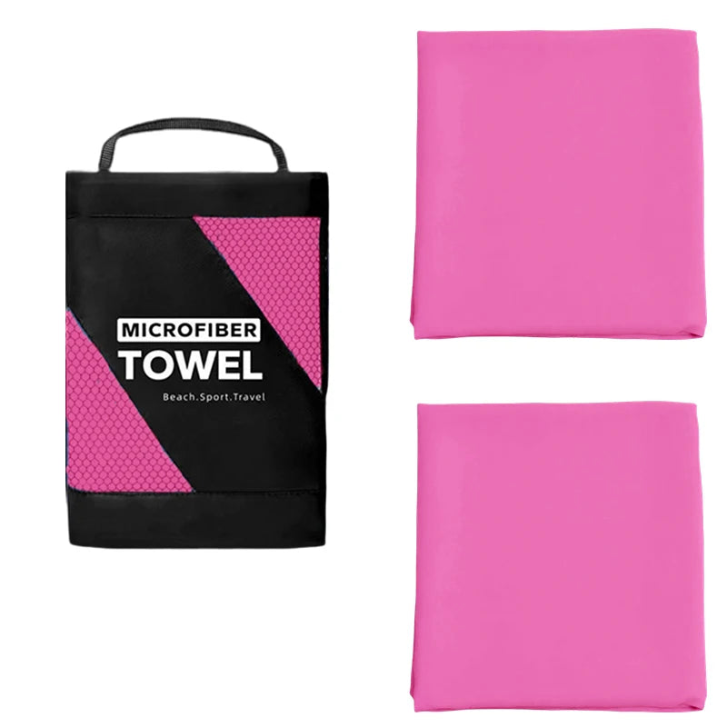 Super Absorbent 2PCS Towel Fast Drying Sports Towel Suitable Swimming Camping Fitness Breathable Durable Travel Essentials