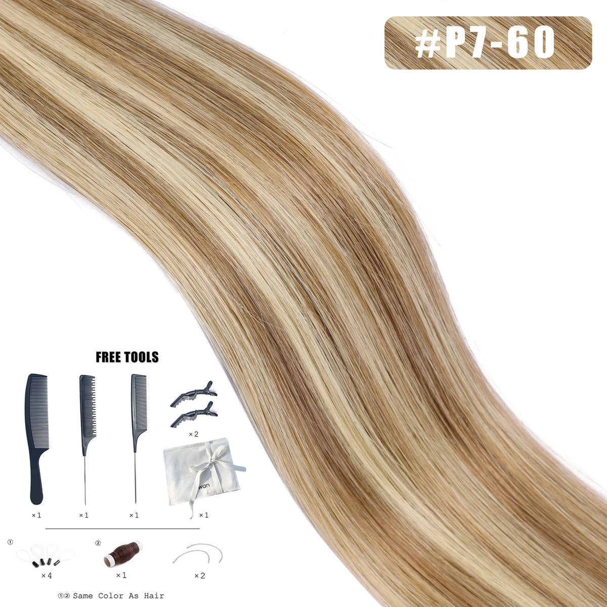 Genius Weft Human Hair Extensions 50G Remy Human Hair Invisible Brazilian Hair Extensions Hair Bundles