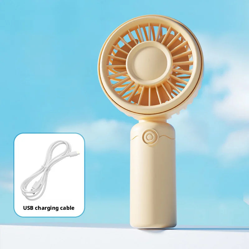 New Mini Fan Portable Mini USB Rechargeable Quiet Fans Table Makeup Eyelash Cooler Kids Outdoor Office Travel Air Cooler Fan NEW