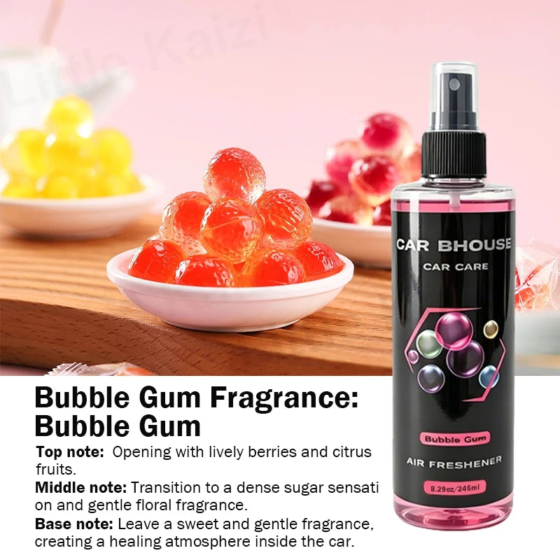 1pcs 245ml Car Air Freshener Spray, 8 Scents, Long-Lasting Odor Eliminator for Car & Home