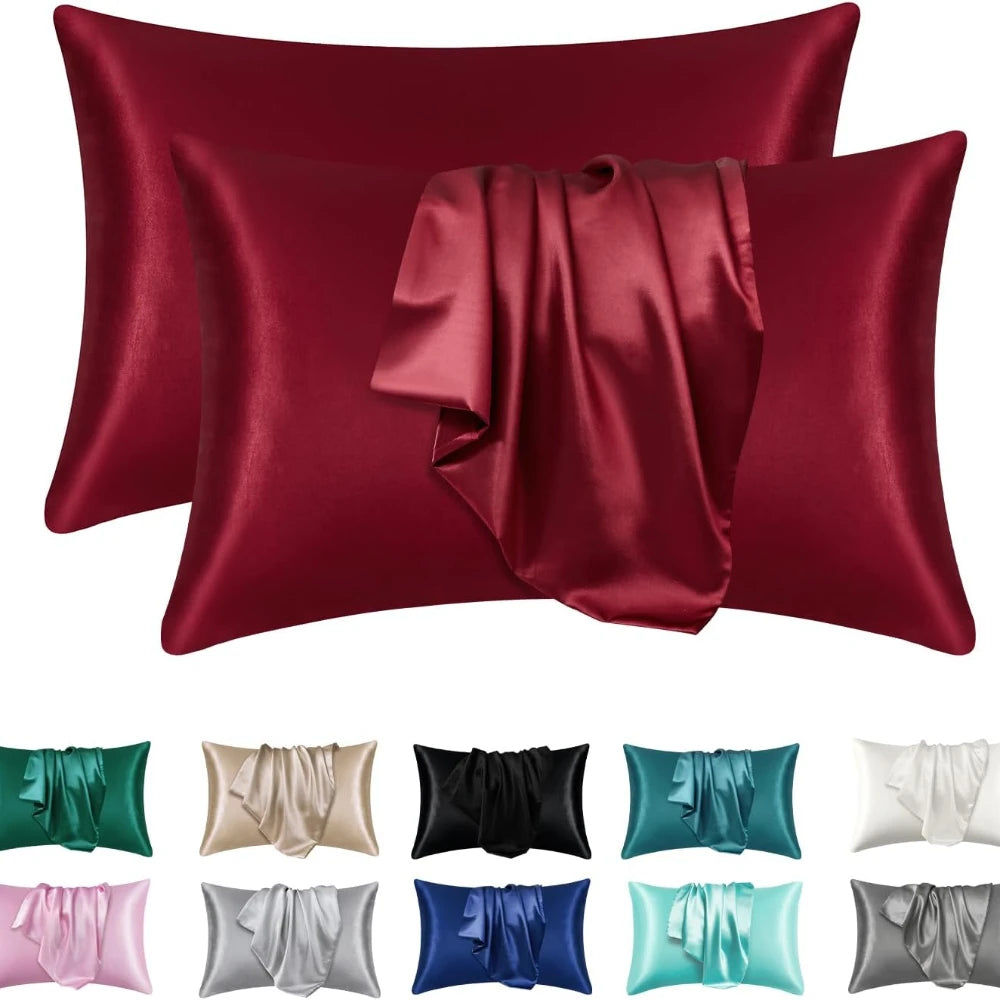 2Piece Natural Mulberry Silk Pillow Case Real Silk Protect Hair Skin Pillowcase Any Size Customized Bedding Pillow Cases Cover