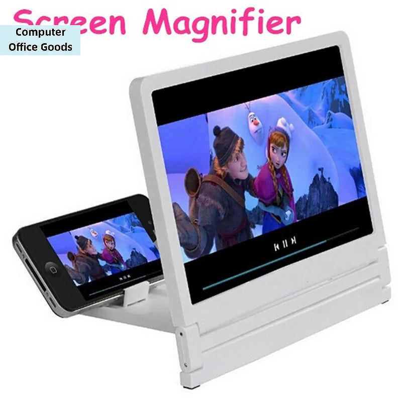 【Mobile Phone 3D Screen HD Video Amplifier Magnifying Glass Stand Popular】