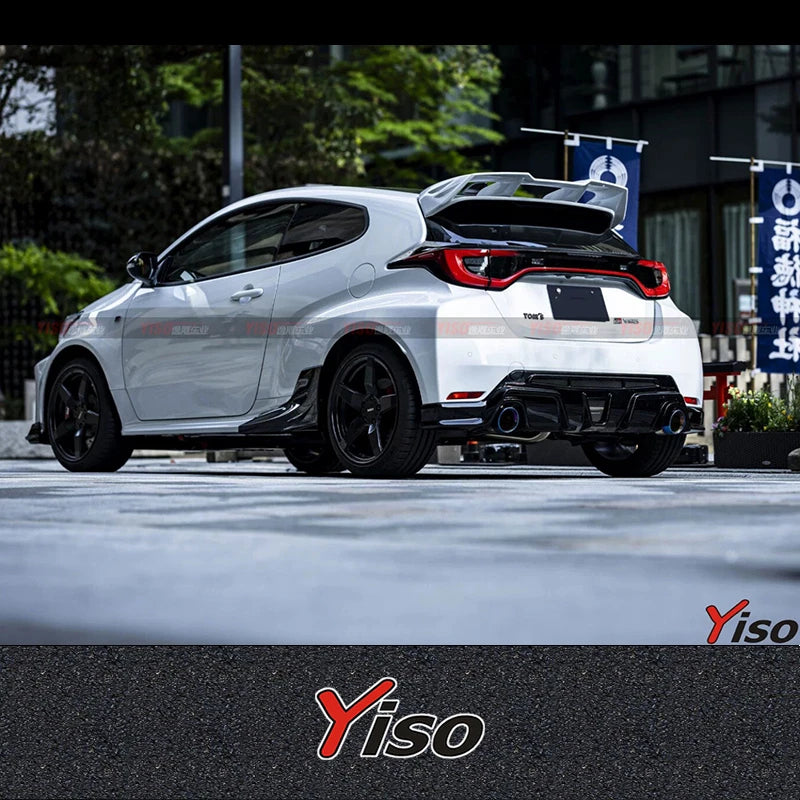 Suitable for GR YARIS MXPA12 TOMS Empennage Rear Wing Modified encirclement Aerodynamic kit Big Wing Carbon Fiber GT Wing