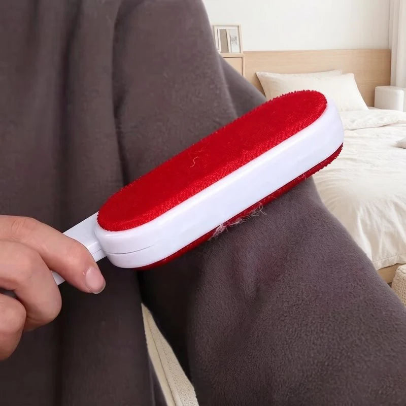 Self-cleaning Lint Sticking Roller 2 Sides Dedusting Brush Pet Hair Remover Brush Removing Dog Cat Hair from Sofa Carpet Clothes