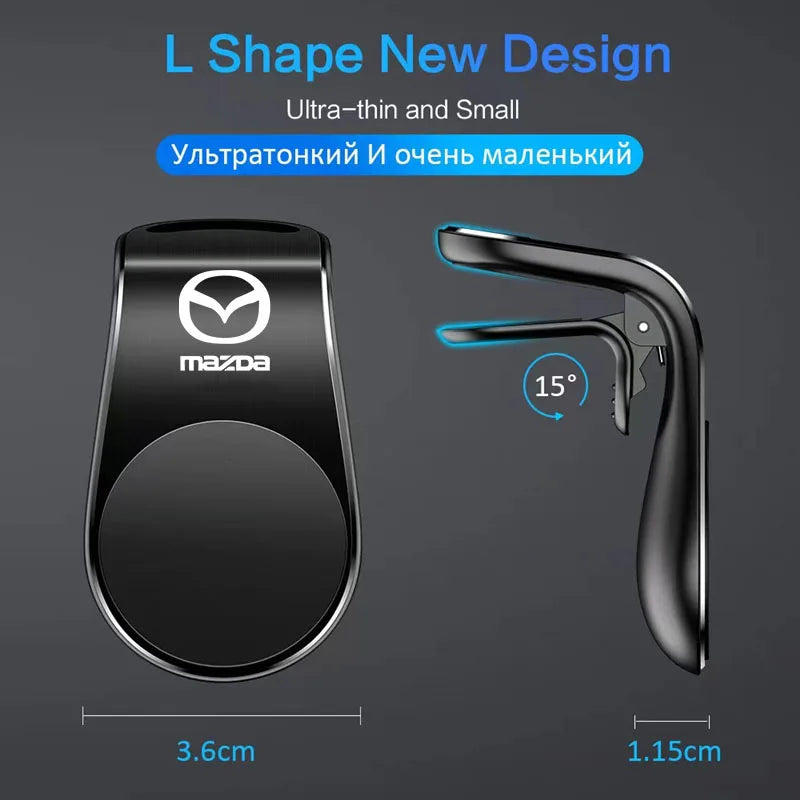Magnetic Car Phone Holder Stand Air Vent Magnet Car Mount for Mazda 3 Atenza Axela Demio CX-9 CX3 CX5 MP MS RX8 Auto Accessories