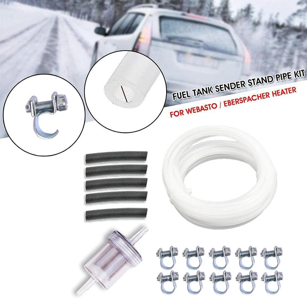 Car Truck Air Diesel Parking Heater Fuel Line + Fuel Filter + Connction Hose + Clip Kit For Webasto Eberspacher