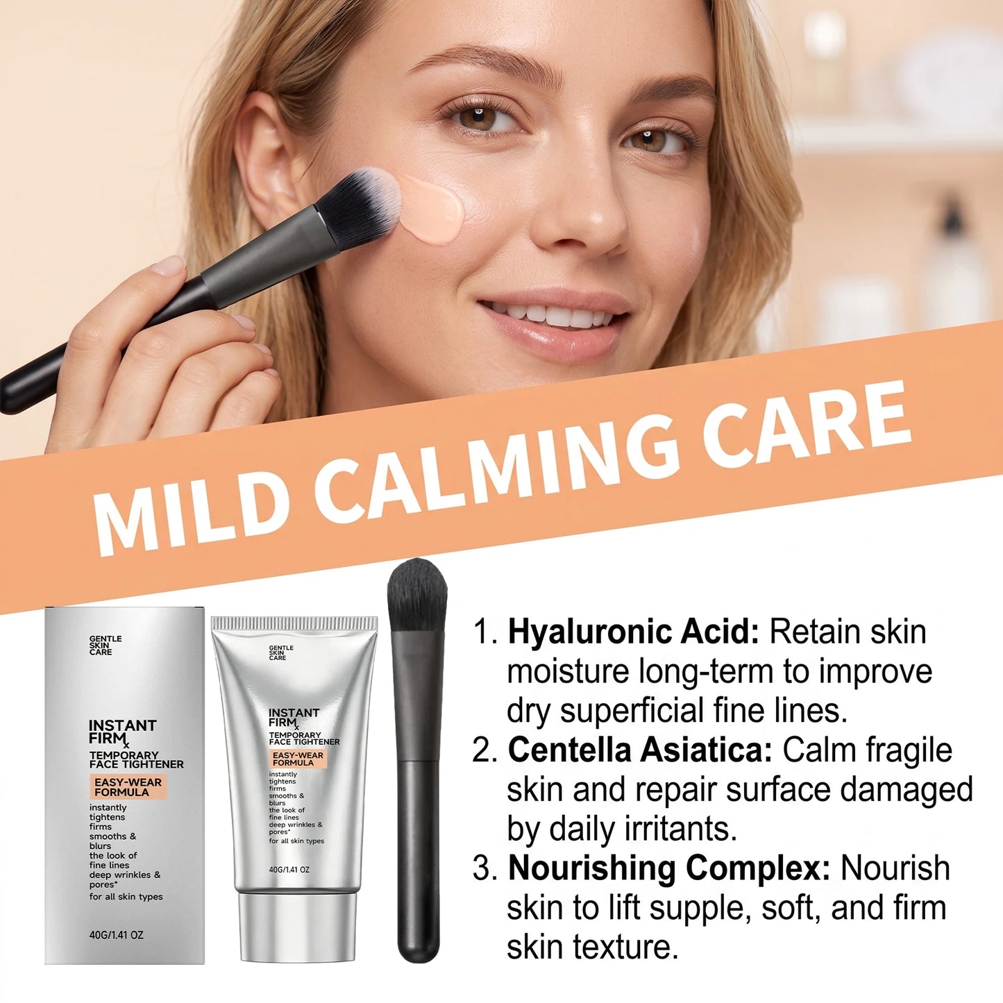 Instant Firming Face Cream Anti-Aging Benefits Firming Smoothing Fine Lines Deep Wrinkles Moisturizing Eye Cream Skin Care