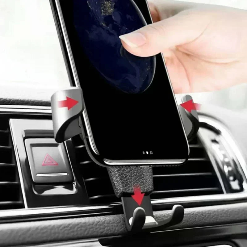 Universal Gravity Car Phone Holder Air Vent Clip Mount Mobile Auto Stand Smartphone GPS Support