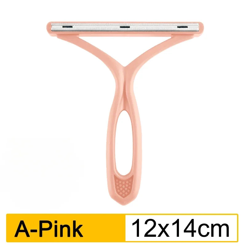 Double-Sided Portable Lint Remover for Pet Hair-Reusable Fabric Shaver for Clothes/Carpet/Car Seats, Fur Removal Tool Hair Brush