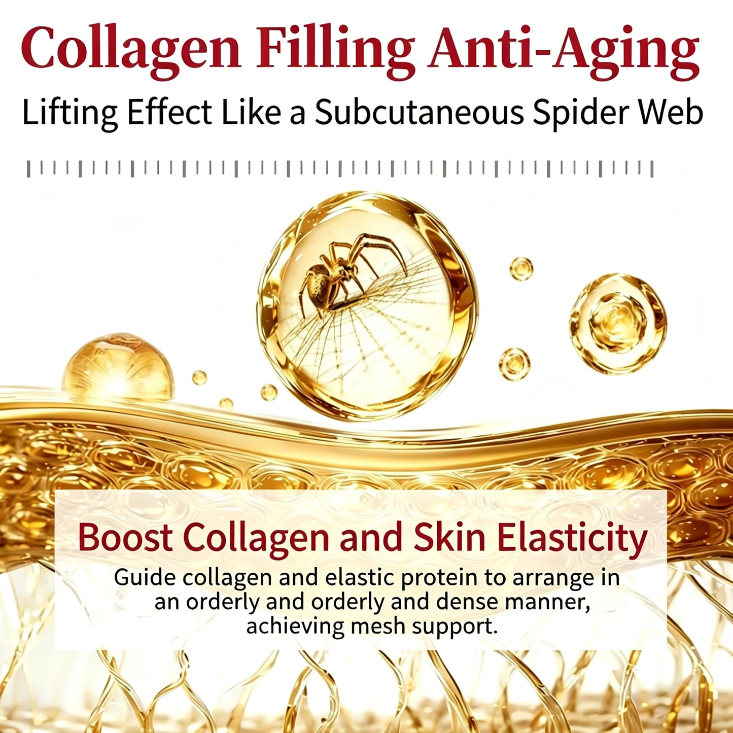 Deep collagen lifts essence, anti-aging, moisturizing, moisturizing, firming and shaping V-face skin care