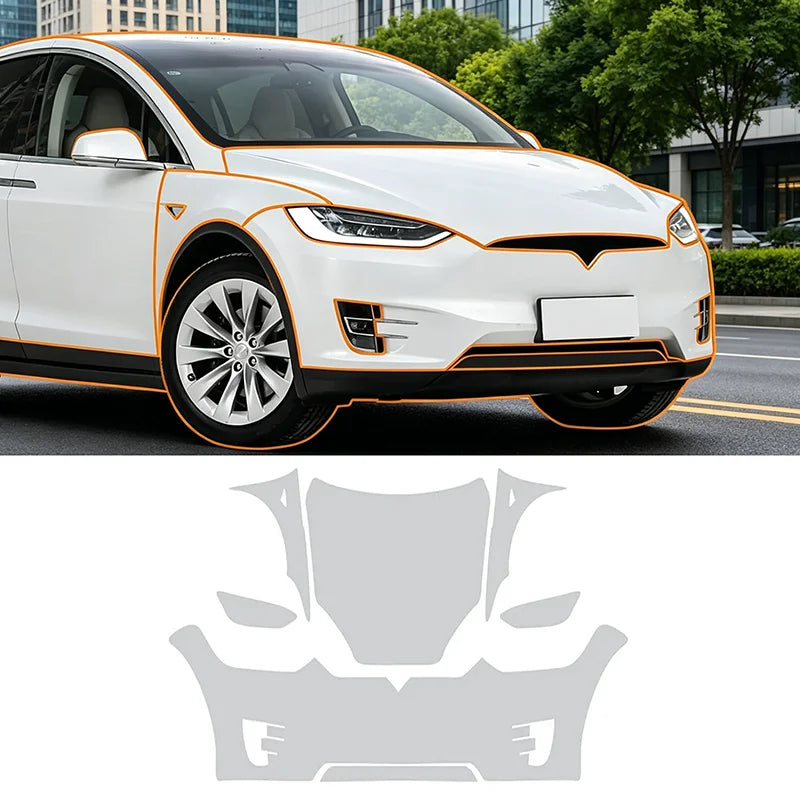 For Tesla Model 3 Y X S 2016-2023 3 Highland 2024 Pre-cut Car Body TPU Transparent Car Protective PPF Scratch Resistant Film