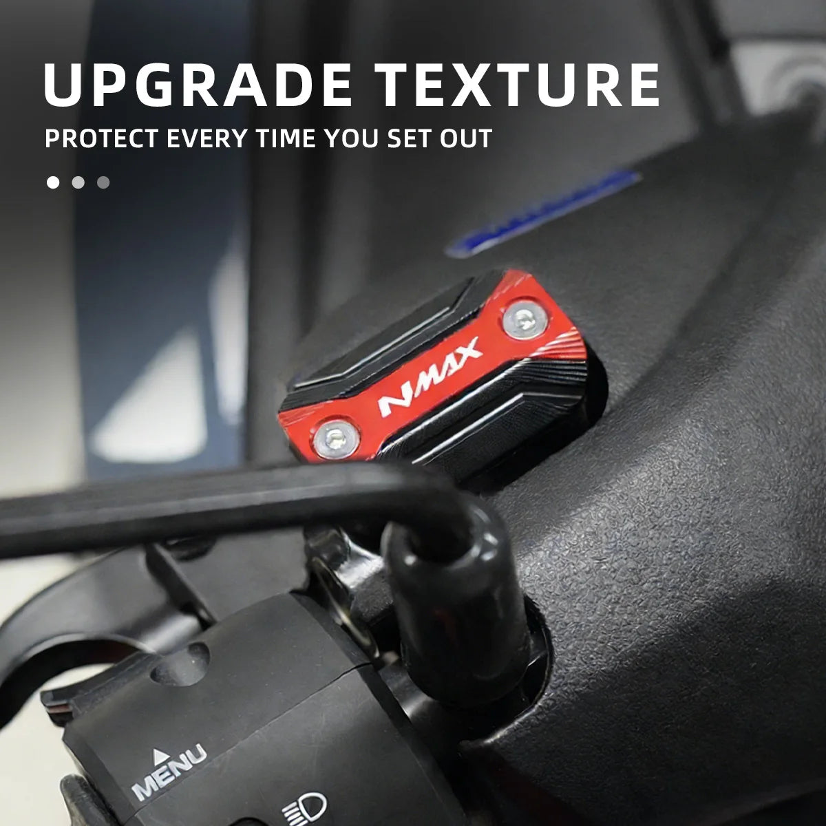 1X Motorcycle Front Brake Fluid Reservoir Cover Cap Guard Protector For YAMAHA NMAX125 NMAX155 NMAX N-max 125 155 NMAX 2015-2023