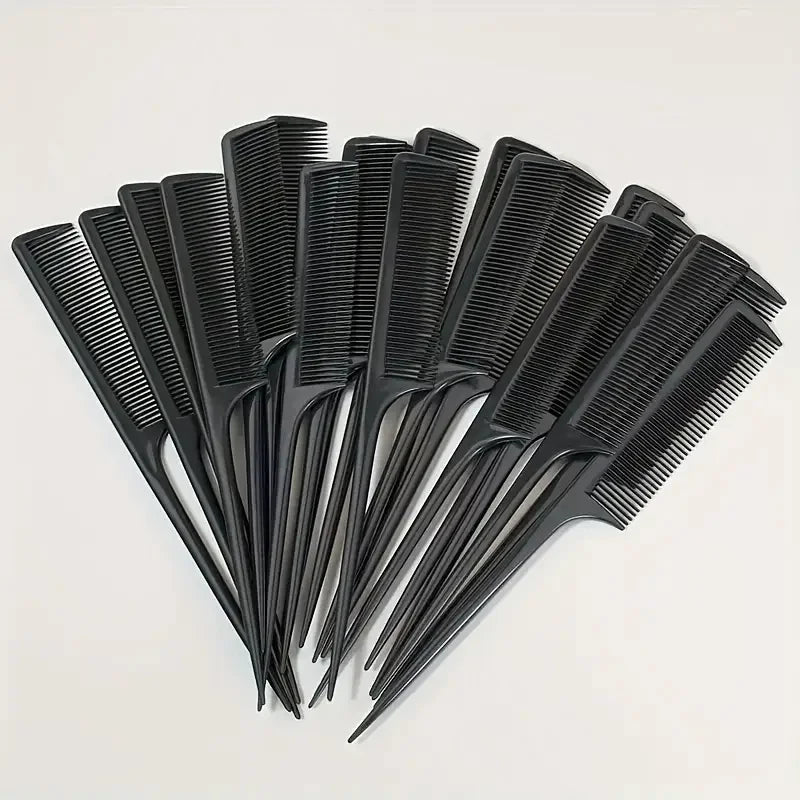 5/10/20pcs Rat Tail Comb Set, Heat Resistant Anti-Static Hair Styling Combs for Salon, Professional Hairdressing Tools