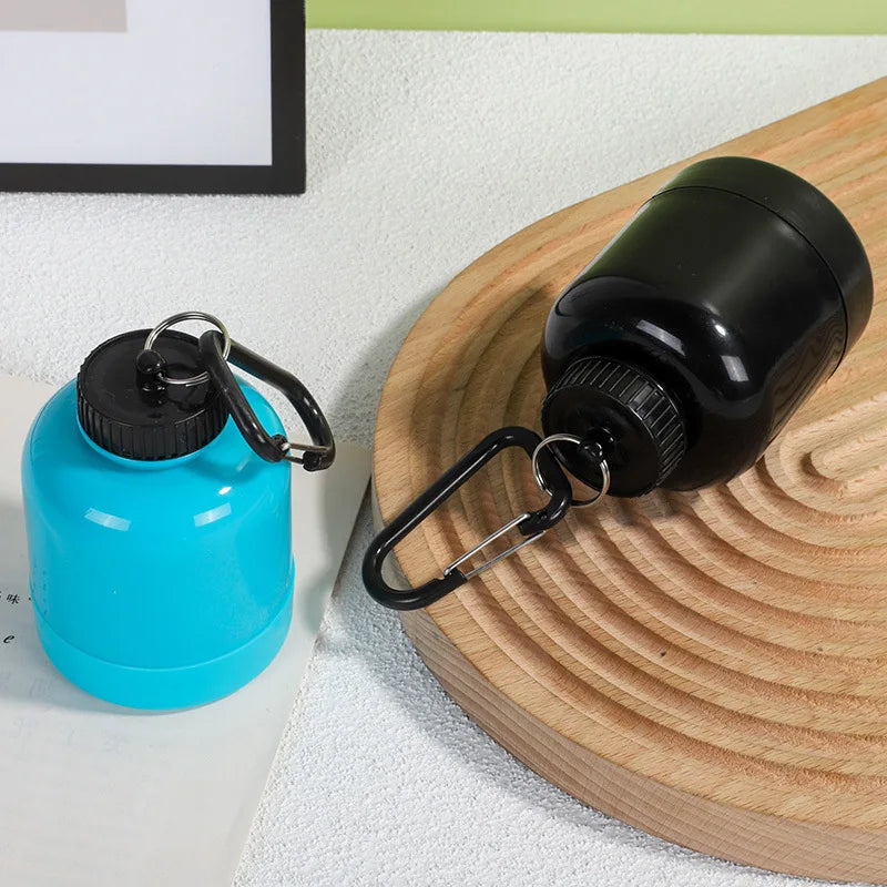 100mL Protein Powder Shaker Cup Keychain Portable Funnel Powder Box, Fitness Supplement Portioning Bottle, Sports Portioning Box