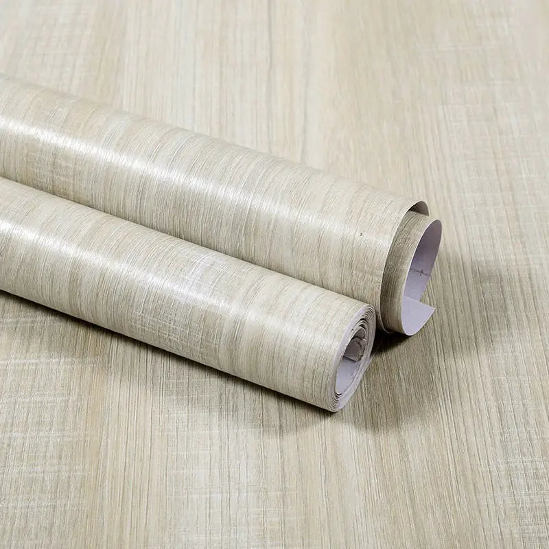 Wood Grain DIY Sticker PVC Self Adhesive Waterproof Wallpapers Renovation Furnitures Wall Stickers Home Decor Sticky Paper Decal