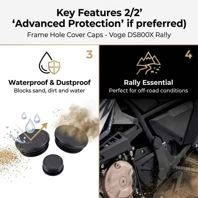 Frame Hole Cover Caps For VOGE DSX 800 DS800X DSX800 RALLY Motorcycle Protection Cap Cover Bumper Trim Cover 800DSX