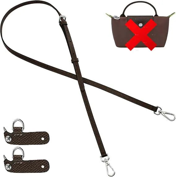 Mini Bags Leather Shoulder Strap Kit Fit For Longchamp Mini Pouch Adjustable Crossbody Small Bag Accessories
