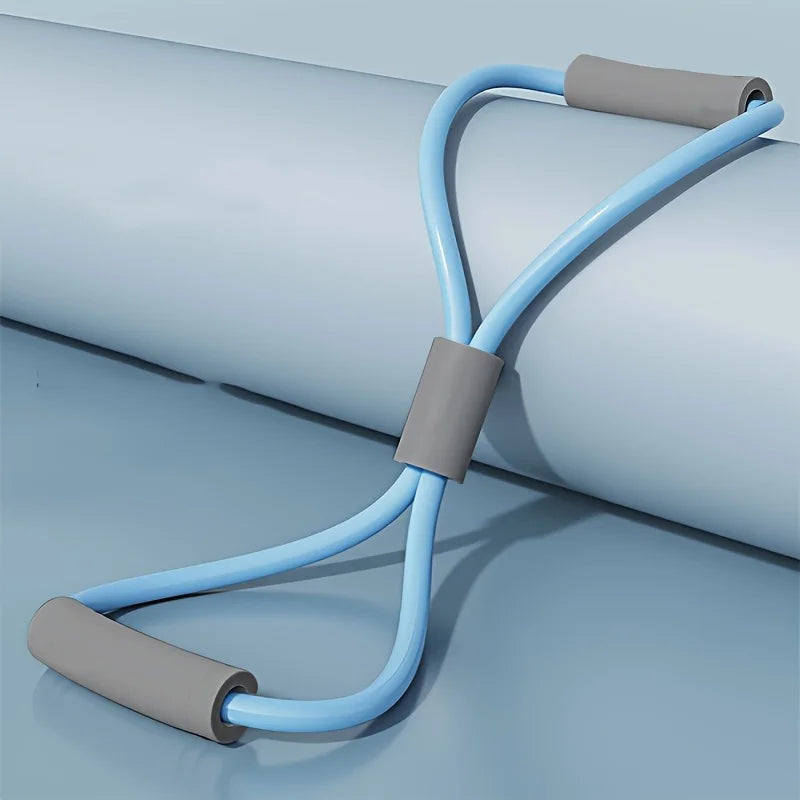 1Pcs Home Gym Elastic Band Portable Fitness Equipment 8 Shape Tension Rope Yoga Resistance Band Shoulder Opening Chest Expander