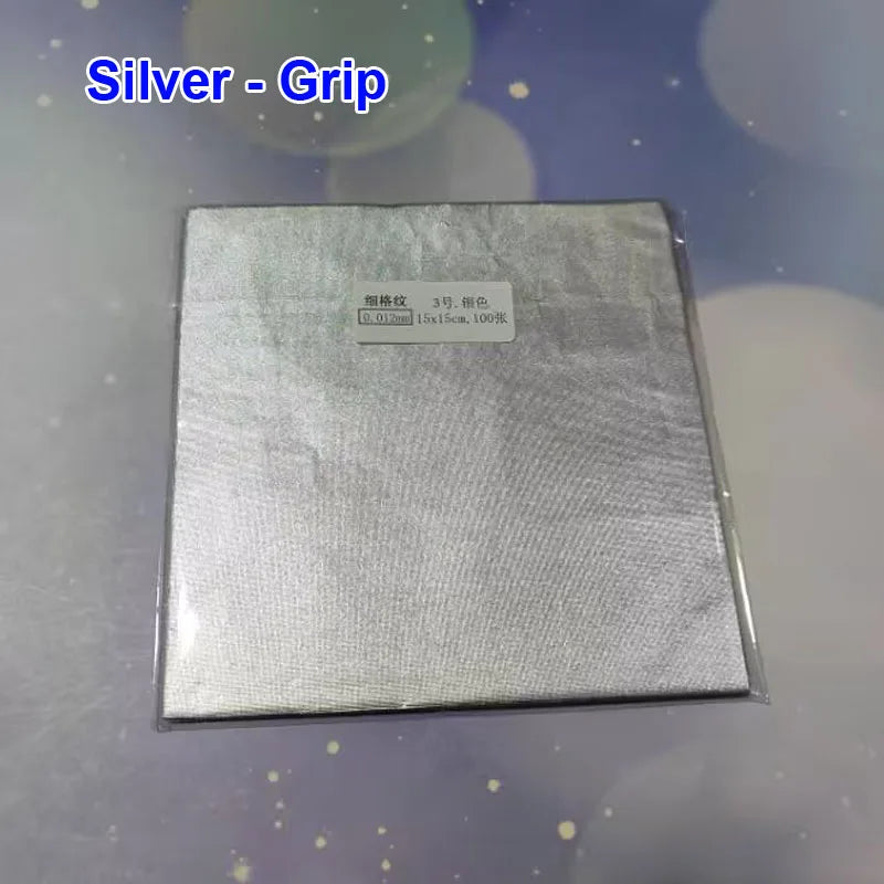100pcs 15x15cm Gold Silver Pink Blue Purple Peel Aluminum Foil Paper Wedding Chocolate Wrapper Candy Wrapping Pastry Packing Bag