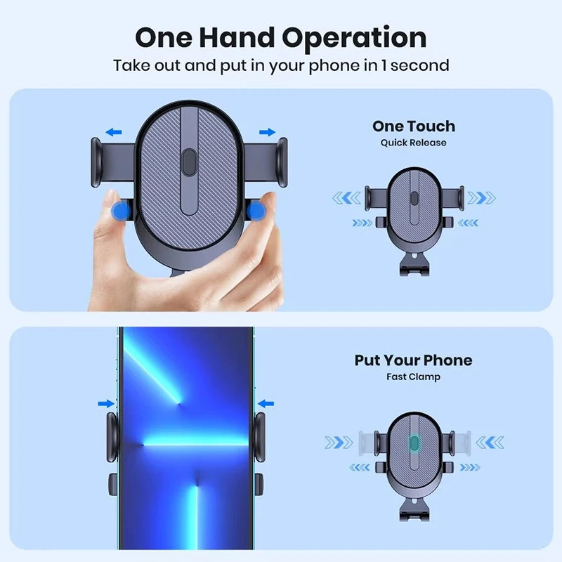 Car Phone Holder Gravity Car Air Vent Hook Clip Mount Smartphone GPS Car Stand Bracket Support in Car For iPhone Samsung Huawei