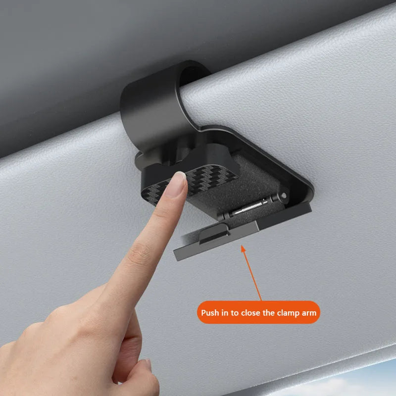 Car Sun Visor Sunglasses Clip Holder Stable Eyeglasses Hanger Card Ticket Organizer Interior Storage Clip Car Accessories