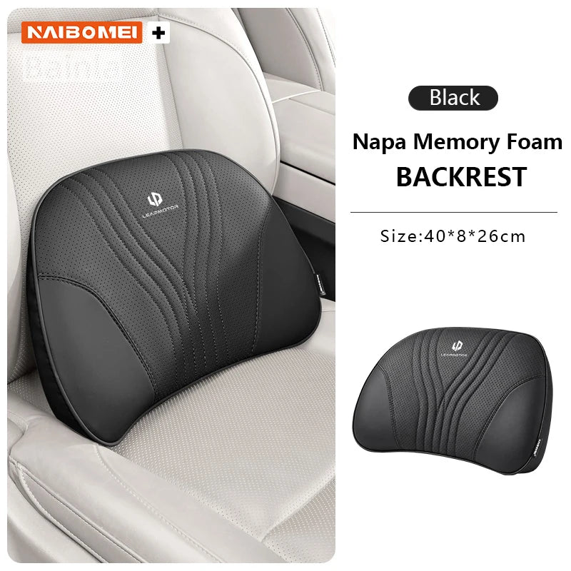 For Leapmotor C10 C11 C16 B10 C01 B01 2026, Car Headrest Neck Support Seat Lumbar Cushion Adjustable Breathable Soft,Accessories