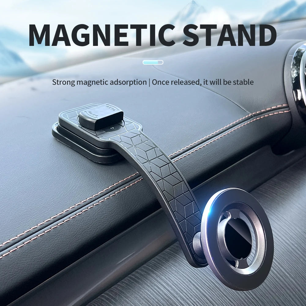 Universal Flexible Magnetic Car Phone Holder Dashboard Mount 360° Rotation Strong Adsorption Adjustable Hose Stand For GPS