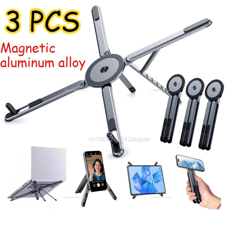 Adjustable Foldable Laptop Stand Holder Cell Phone Portable ABS Plastic Notebook Holder Desktop Riser for MacBook IPad Tablet
