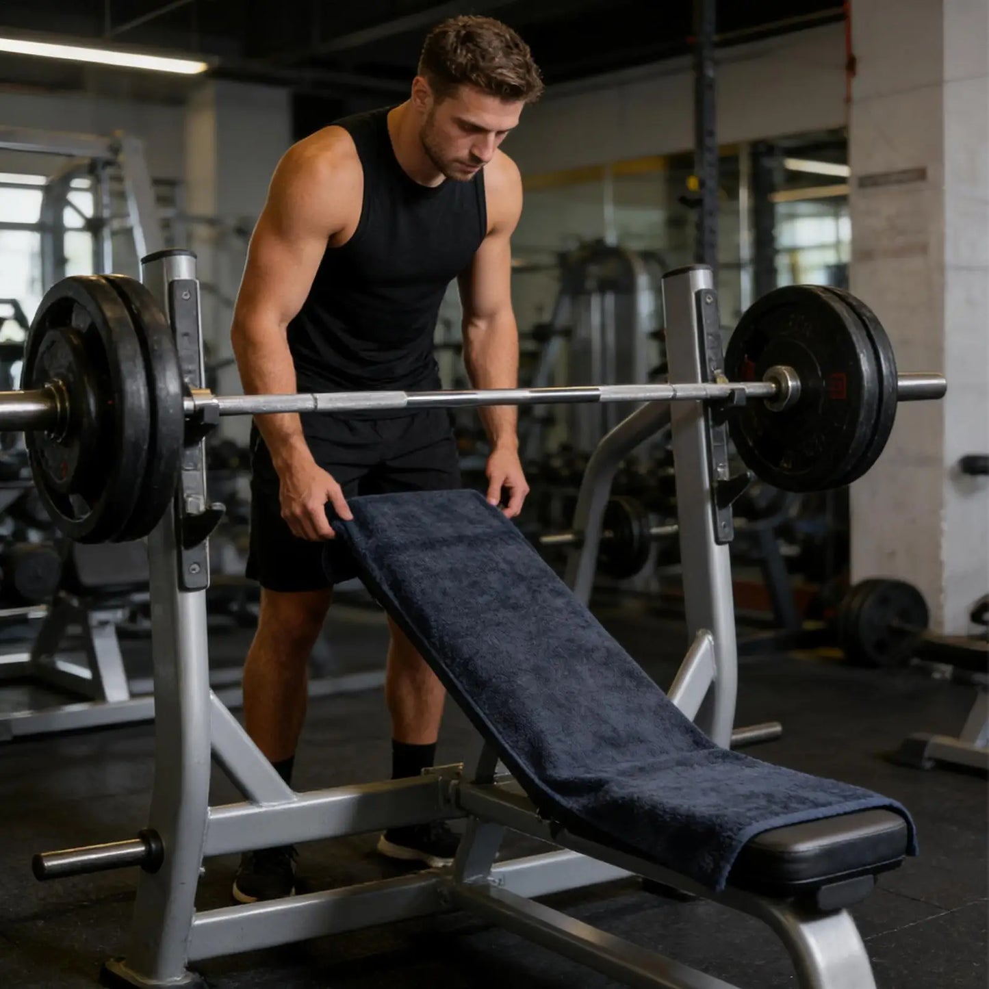 Microfiber High Absorbency Gym Towels Sweat Towels for Fitness, Yoga, Tennis, Sports, Exercise, Pilates, Yoga Mat Cover