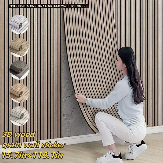 3M New Grille 3D Wall Sticker Background Wall Decoration Wallboard Self-adhesive Waterproof Thickening Partition Wallpaper