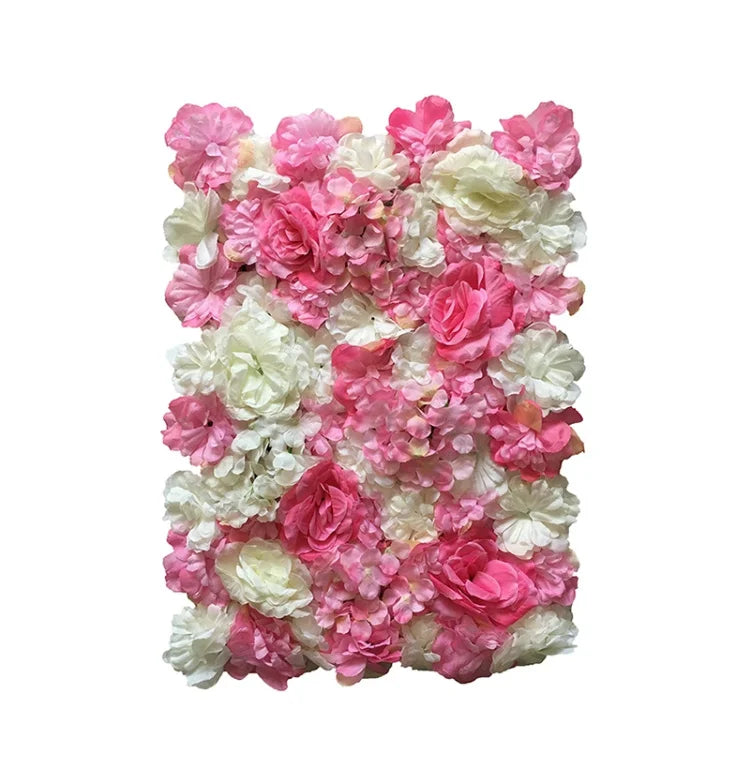 60X40cm Silk Rose Flower Wall Artificial Flowers DIY Wedding Wall Decor Photography Backdrops Hair Salon Background