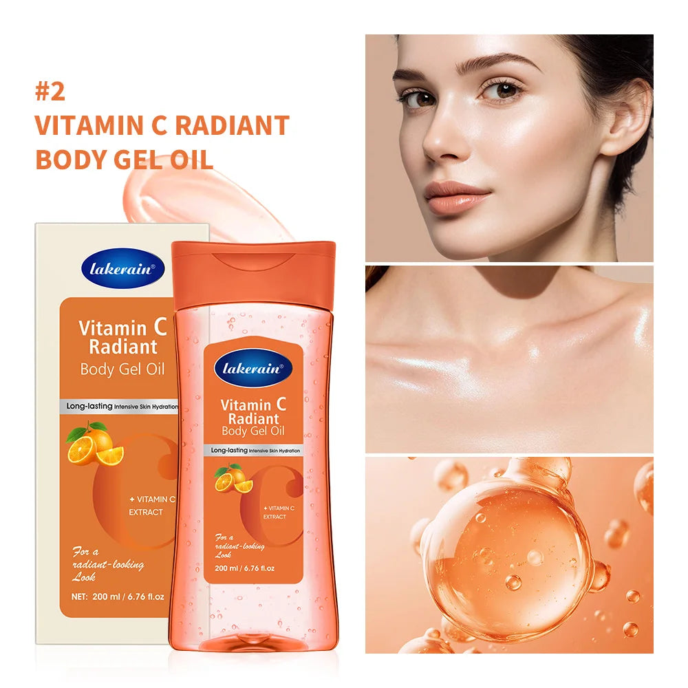 Turmeric Cocoa Oil Body Lotion 200ml Vitamin B3 Vitamin C Brightening Glow Body Gel Moisturizer For Dry Skin