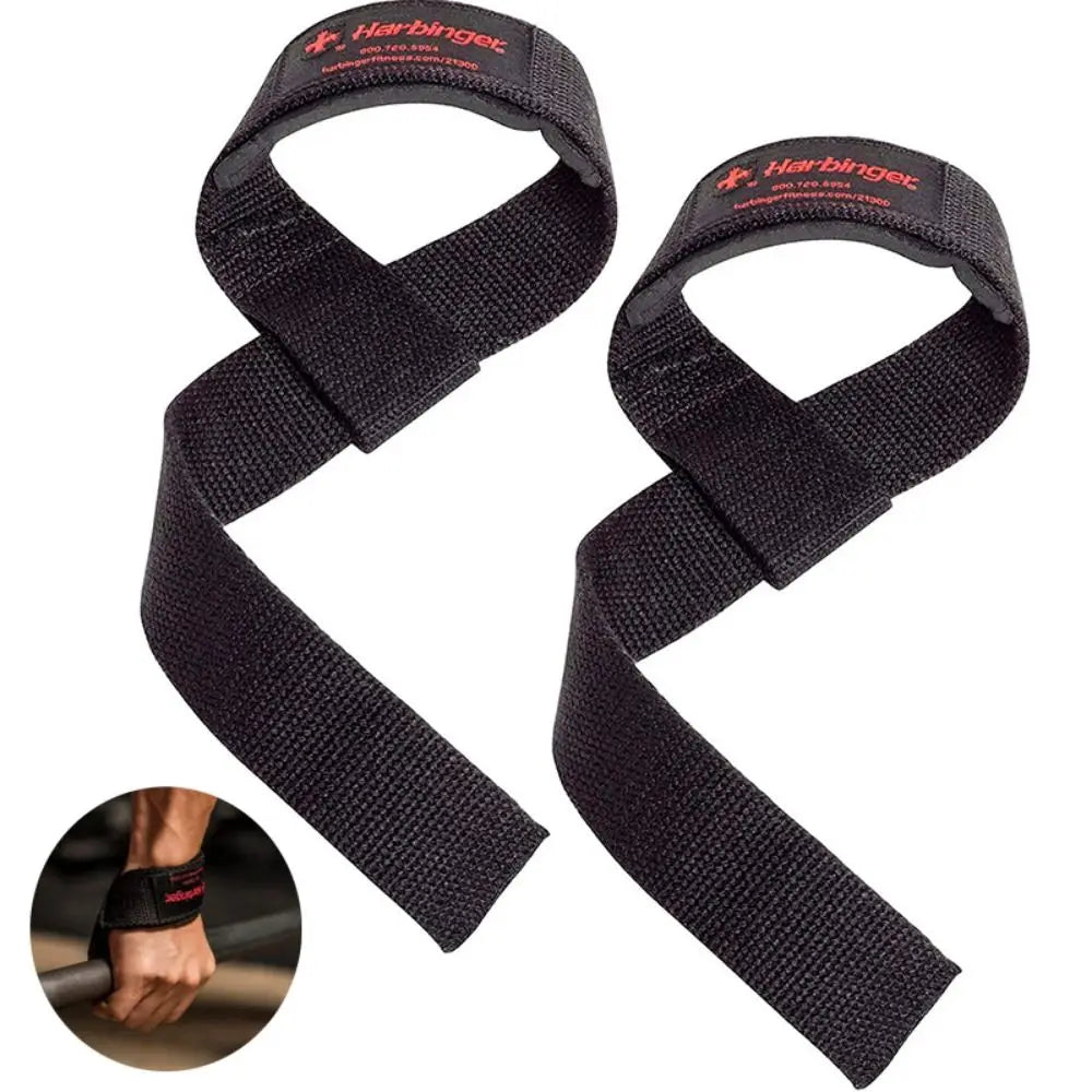 1Pc Gym Bodybuilding Lifting Grip Belt Wrist Support Sport Fitness Straps Wrist Wraps Anti-Slip 3.8*63cm Weightlifting Hand Belt