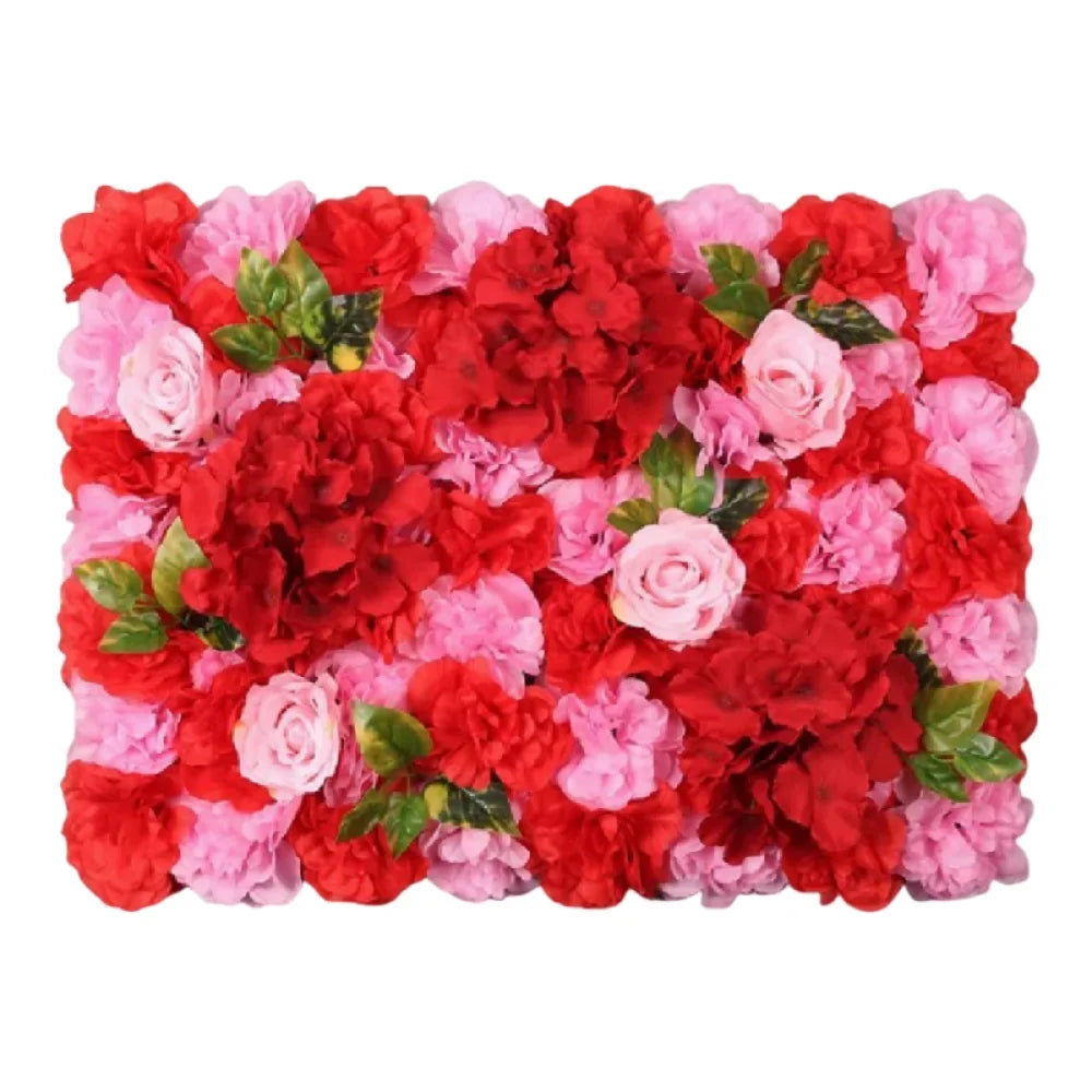 Handmade Artificial Flower Wall Panels Realistic Romantic Rose Wedding Background Durable 60X40cm Wedding Wall Backdrop