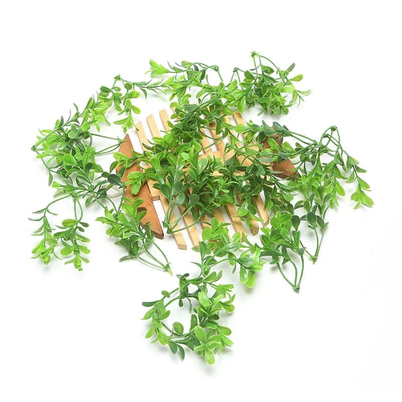 10/20/50Pcs Artificial Water Grass Fake Green Plants Foliage DIY Wreath Wall Hanging Home Wedding Party Floral Decor Ornaments