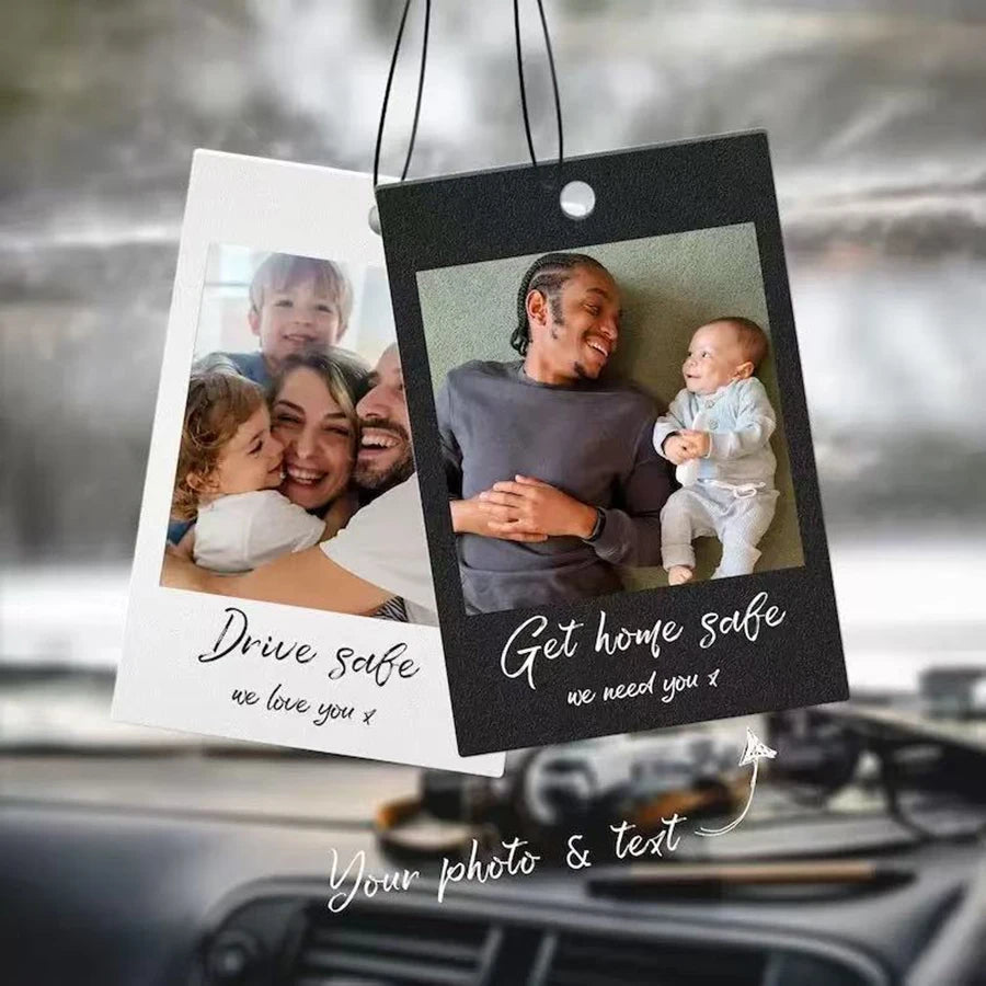 Custom Acrylic Car Pendants, Personalized Car Accessories, Customized Photo Ornaments, Custom Couple Photos, Hanging Ornaments