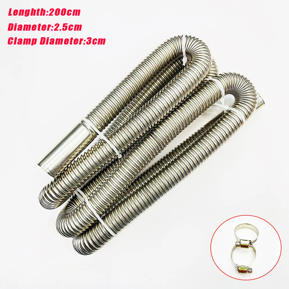 24mm Elbow Pipe Air Parking Heater Exhaust Tube Connector with Clip for Webasto Boats Heater Car Heating Parts
