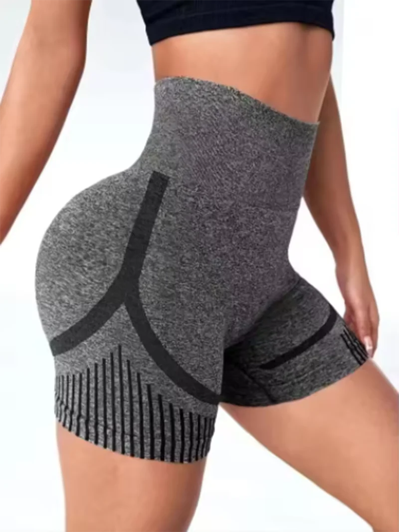 High Waisted Yoga Shorts for Women Tummy Control Butt Lifting Workout Shorts Gym Running Activewear Ladies Fitness Bottoms