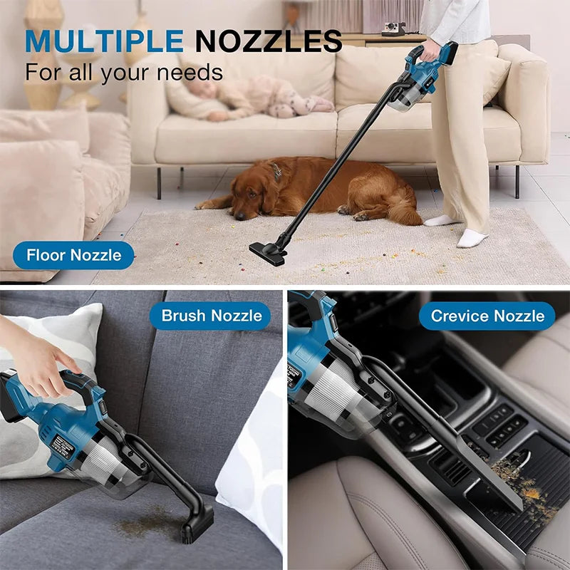 Cordless Vacuum Cleaner Portable Handheld Dust Blower Floor Car Pet Hair Multifunction Cleaning Tools For Makita 18V Battery Pin