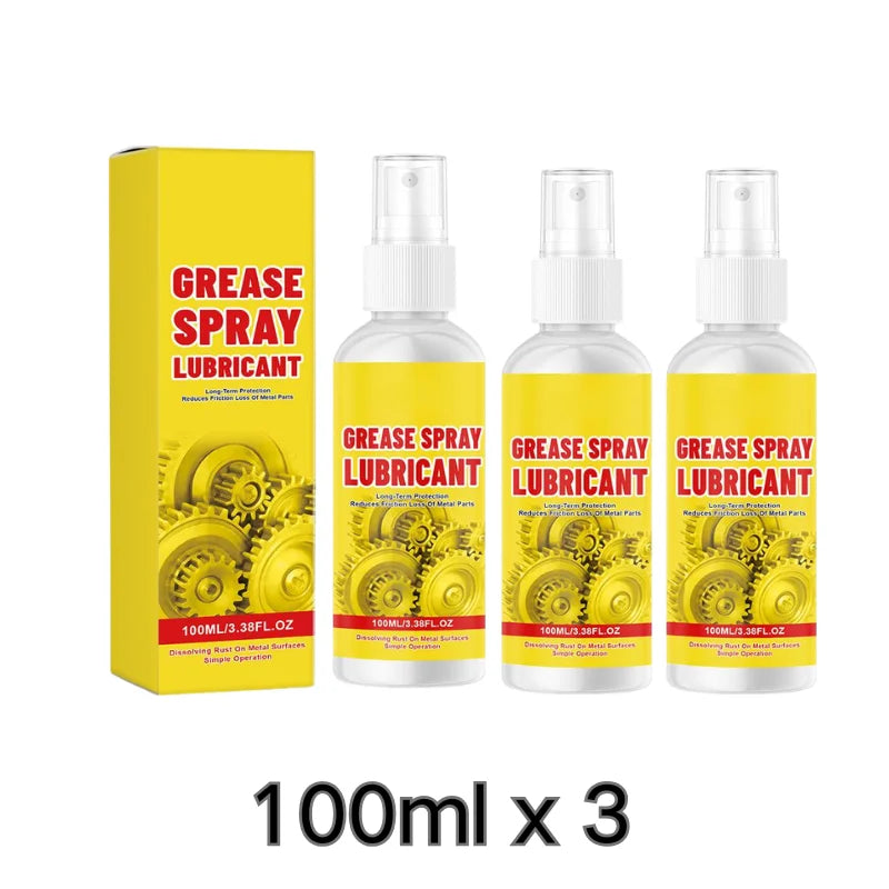 Multi-Use Grease Lubricant Spray Anti-Rust Friction Reducer For Tools Rust Remover Lubricant Spray For Quick Rust Dissolution