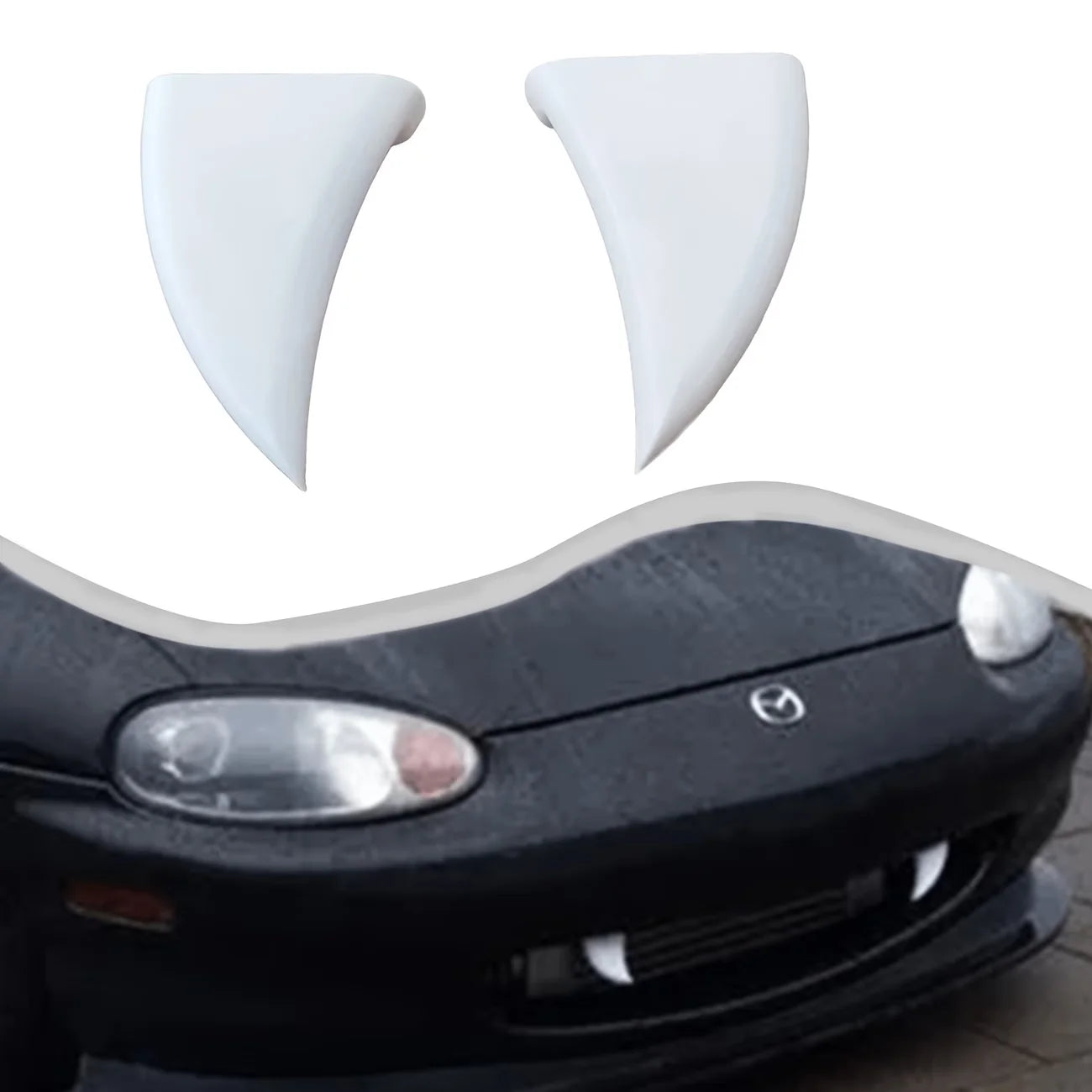 2pcs Car Fangs, Monster Teeth Halloween Car Decorations, Halloween Decorations Christmas Decorations